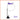 Purple bird-shaped cat teaser toy with soft feathers and jingle bell