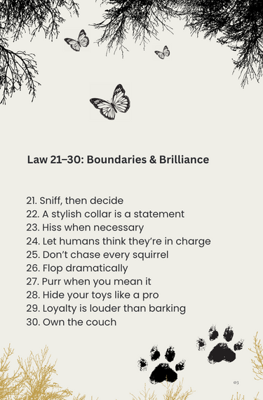 The 48 Laws of PurrPurr – Digital eBook